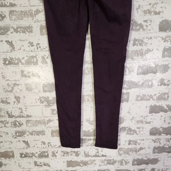 American Eagle Outfitters Jegging Women Plum Purple Super Stretch Size 4 Regular - Picture 8 of 16